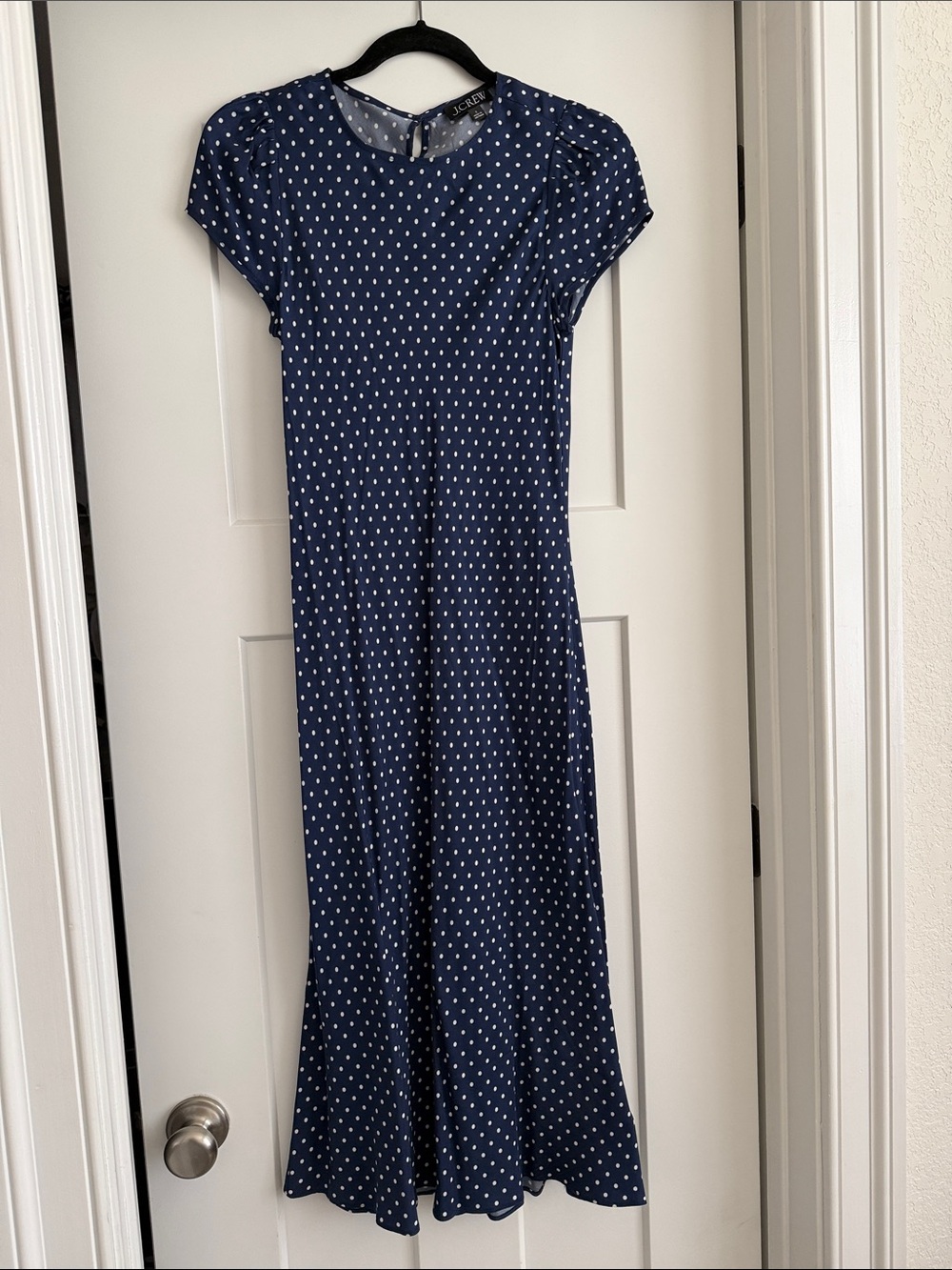 Jcrew polka dot maxi dress